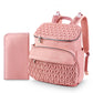 NatuFuse Diaper Bag Backpack, Large Baby Bag for Girl Boy, Travel Diaper Backpack with Insulated Pocket, Cute Diaper Bag Strolle