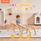 Vevor Pikler Triangle Set Climber 5 In 1, Toddler Climbing Toys Indoor Folding With Arch&Ramp&Ladder For Montessori Play Gym For