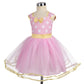 Dressy Daisy Baby Girl Polka Dots Fancy Dress Up Costume Birthday Party Tulle Dresses with Headband Size 9-12 Months Pink 203