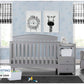 Delta Children Abby Convertible Crib And Changer, Grey