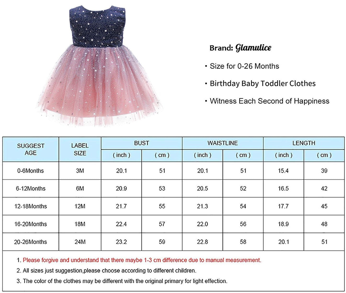 Glamulice Infant Holiday Formal Dress Baptism Christening Tutu Sparkle Tulle Ombre Toddler Baby Flower Girls Lace Bridesmaid Dre