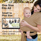 KeaBabies Baby Wrap Carrier - All in 1 Original Baby Carrier Newborn to Toddler Sling, Easy to Wear, Hands Free Bonding, Lightwe