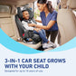 Graco Triride 3-In-1 Convertible Car Seat - Highback Booster, Forward & Rear Facing Modes, Suitable From Newborn To Preschooler,