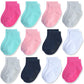 Jakidar 12 Pair Baby Toddler Socks Non-Slip Grip Cotton Ankle Socks For Boys Girls Non Skid Soles For Infants Kids, Pink White,6