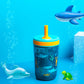Zak Designs Kelso 15 Oz Tumbler Set, (Underwater) Non-Bpa Leak-Proof Screw-On Lid With Straw Made Of Durable Plastic And Silicon