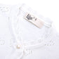 Lilax Baby Girls' Little Hearts Knit Cardigan Sweater (12 Months, White)