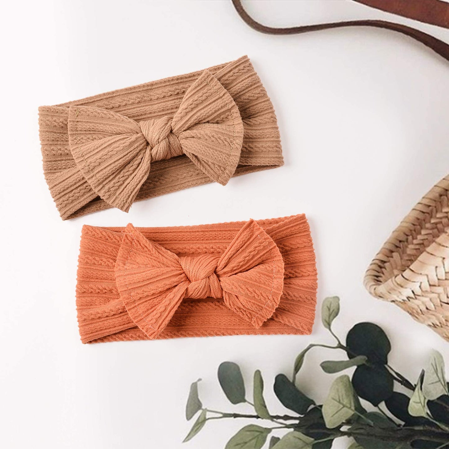 Niceye Handmade Baby Headbands Stretchy Nylon Headband With Bows For Infant Baby Toddler Girls- Pack Of 10, Colorful, 5 X 5 X 0.