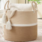 Kakamay Large Blanket Basket (18 'X18 'X16 '),Woven Baby Laundry Hamper For Storage, Cotton Rope Blankets Baskets For Nursery