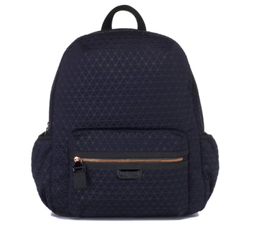 Luna Ultra Lite Navy Scuba Diaper Travel Backpack By Babymel | Large Capacity, Water Resistant, Modern Style, Multi-Functional A