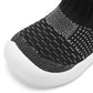 Eashi Toddler Shoes Girls Boys Sock Shoes Toddler Dress Shoes Baby Walking Shoes Slip On Size 8 Black