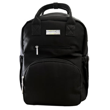 Queen Bee Diaper Backpack - Chic Diaper Bag with One-Hand Access, Standing Base & Smart Storage, Baby Registry Search, Shower Gi