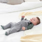 Gerber Baby Boys' 4 Pack Sleep 'N Play Footie, Tiger Grey, 0-3 Months