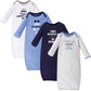 Luvable Friends Unisex Baby Cotton Gowns, Gentleman, Preemie/Newborn