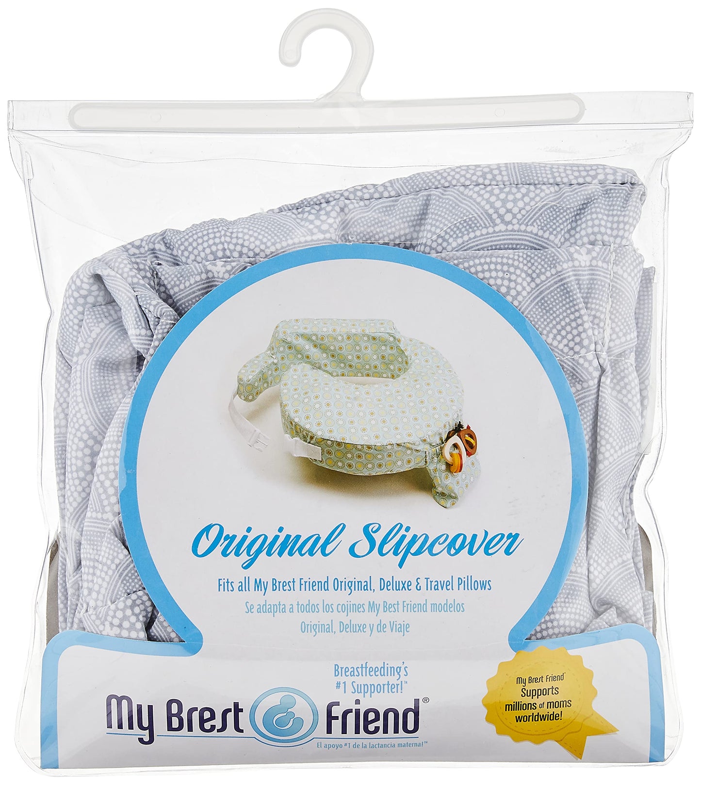 My Brest Friend Original Nursing Pillow Cover - Slipcovers For Baby - Adjustable Fit, Easy Care, Durable - Original Nursing Pill