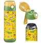 Jarlsona Kids Water Bottle - Mali - Insulated Stainless Steel Water Bottle With Chug Lid - Thermos - Girlsboys (Safari Mosaic, 1