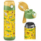 Jarlsona Kids Water Bottle - Mali - Insulated Stainless Steel Water Bottle With Chug Lid - Thermos - Girlsboys (Safari Mosaic, 1