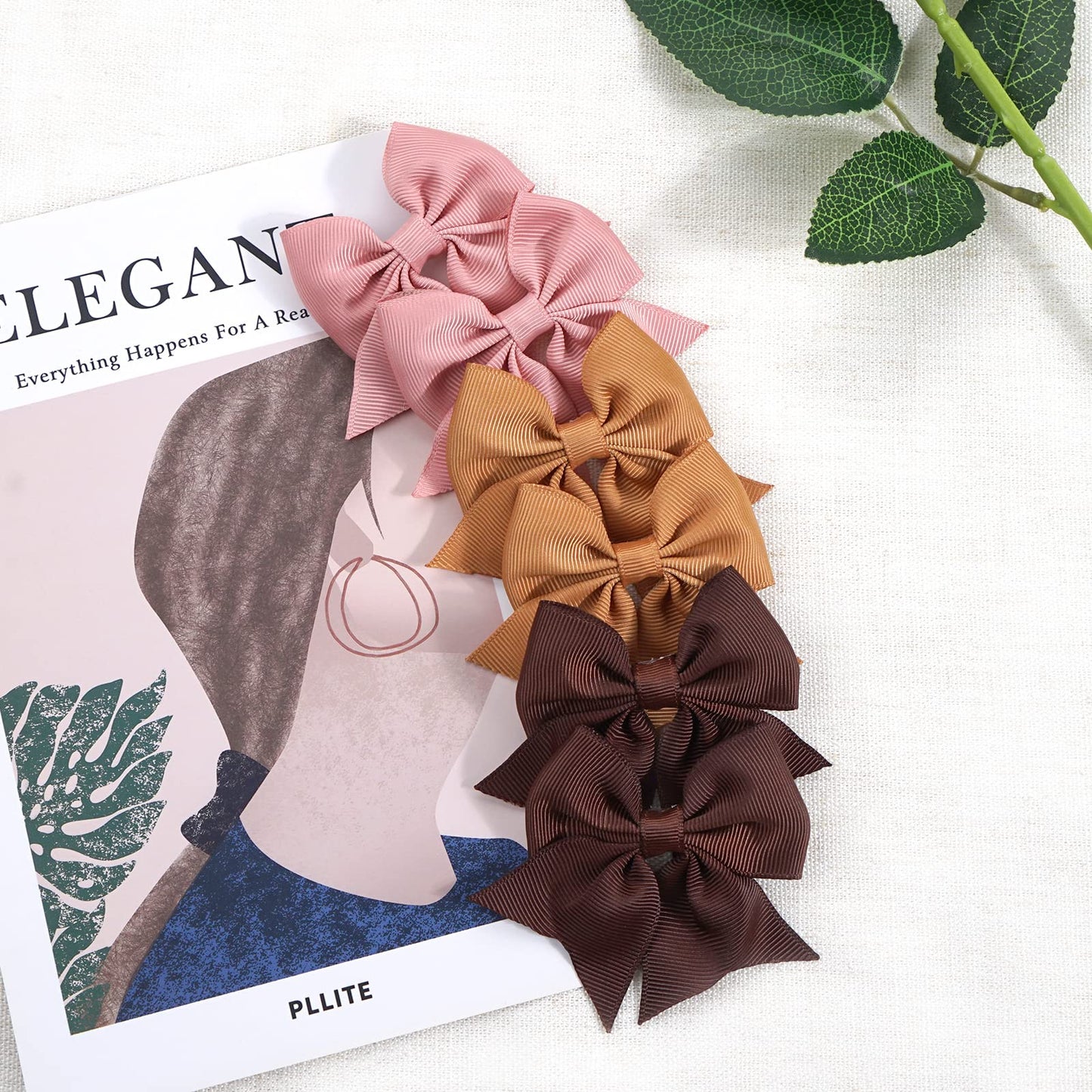 C  Llot 40Pcs 2.75 Inch Hair Bows For Girls Grosgrain Ribbon Toddler Hair Bows Alligator Clips For Baby Girls Kids Teens Back To