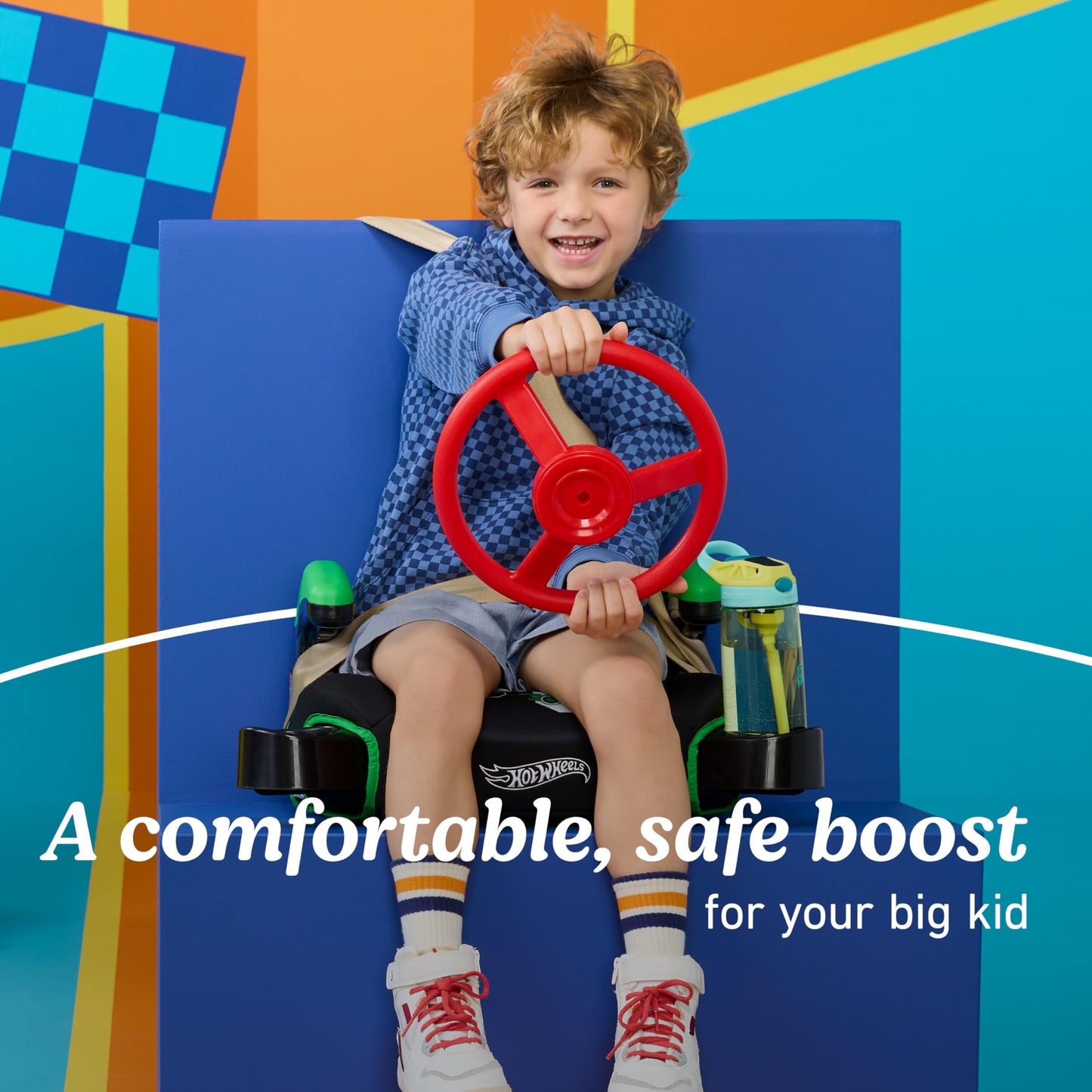 Graco Turbobooster 2.0 Backless Booster Car Seat, Hot Wheels Gamer, Travel Booster Seat For Children Ages 4-10, Weight 40-100 Po
