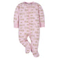 Gerber Baby Girls 4 Pack Sleep 'N Play Footie Princess Pink 3-6 Months
