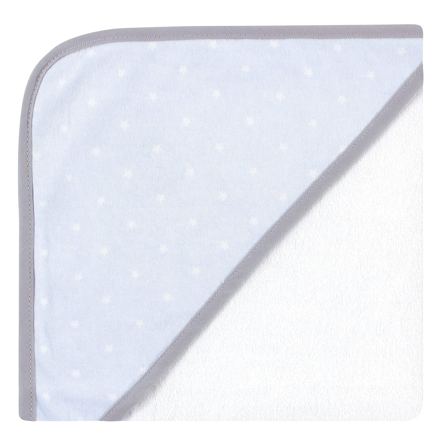 Hudson Baby Unisex Baby Cotton Rich Hooded Towels, Blue Elephant, One Size