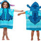 Jay Franco Disney Lilo & Stitch Kids Bath/Pool/Beach Hooded Poncho - Super Soft & Absorbent Cotton Towel, Measures 22 X 22 Inche