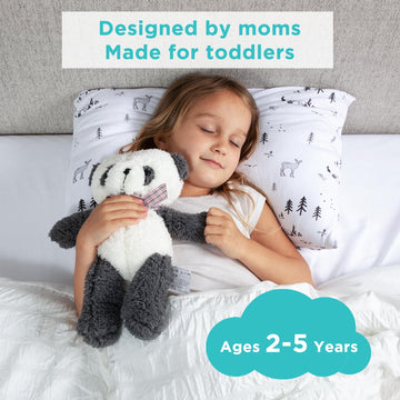 Littlehippo Toddler Pillow (13X18) With Bamboo (Viscose) Pillowcase - Hypoallergenic Toddler Pillow For Sleeping, Kids Pillow, T