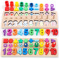 GeroCrew Wooden Montessori Toys for Kids Toddler Number Puzzles Sorter Counting Shape Stacker Stacking Game Preschool Toys for B