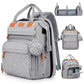 Baby Diaper Bags with Changing Station, Large Capacity Waterproof Backpack, with Washable Diaper Pad, Insulated Pacifier Case, I