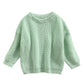 Infant Toddler Baby Girl Boy Knit Sweater Pullover Sweatshirt Warm Long Sleeve Shirt Tops Knitted Fall Winter Clothes (Light Gre