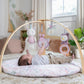 Ingenuity Cozy Spot Reversible Duvet Activity Gym & Play Mat With Wooden Bar - Calla, Ages Newborn + , 33X33X19 Inch (Pack Of 1)