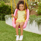 Little Tikes Snug 'N Secure Pink Swing With Adjustable Straps, 2-In-1 For Baby And Toddlers Ages 9 Months - 4 Years,16'D X 16.3