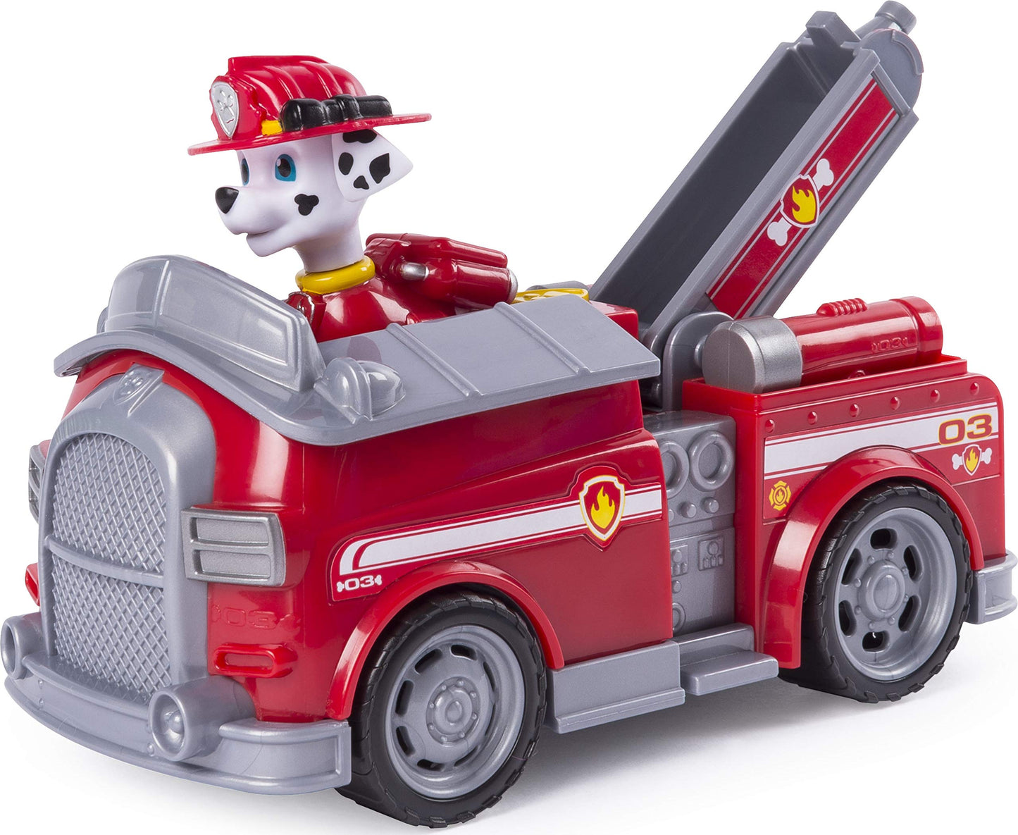 Paw Patrol, Marshalls Transforming Fire Truck with Pop-Out Water Cannons, for Ages 3 & Up