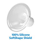 Dr. Brown'S Softshape Silicone Shields, Flanges For Manual And Electric Breast Pumps, Bpa Free, Size B (25Mm), 2 Count