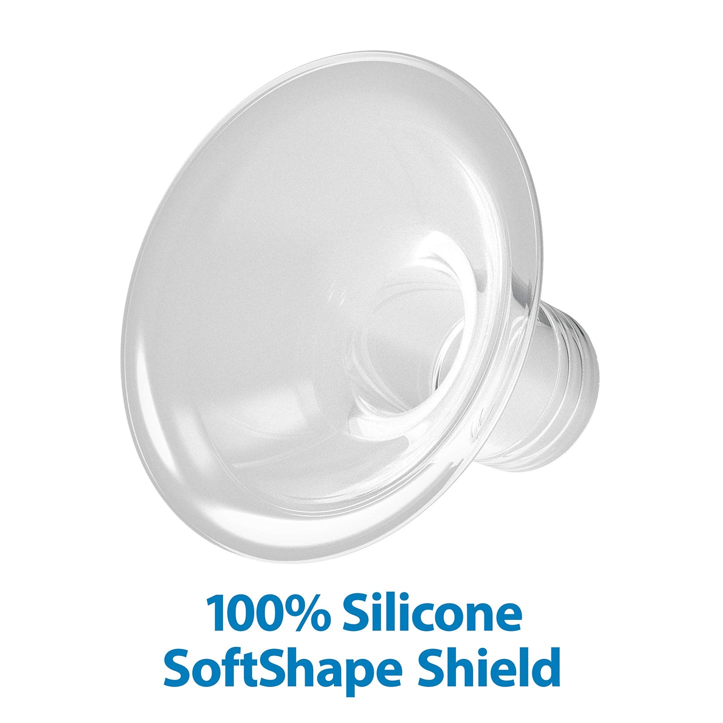 Dr. Brown'S Softshape Silicone Shields, Flanges For Manual And Electric Breast Pumps, Bpa Free, Size B (25Mm), 2 Count
