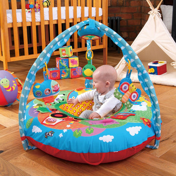 Galt Toys, Playnest & Gym - Farm, Baby Activity Center & Floor Seat, Includes 1 X Inflatable Ring