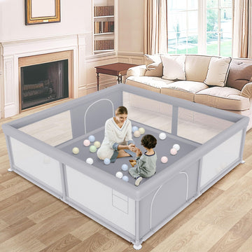 besuhot Large Baby Playpen 79x79 Inch, Playpens for Babies and Toddlers, Indoor & Outdoor Extra Large Kids Activity Center, Baby