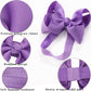 C  Llot Baby Girls Headbands Grosgrain Ribbon 4.5' Hair Bows Headband Big Bow Hair Bands For Toddler Pack Of 20