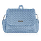 Hannah & Sophia Belle Convertible Baby Diaper Backpack & Bag In Moonmist Blue, Large Size, Dual Sided Water Resistant Changing M