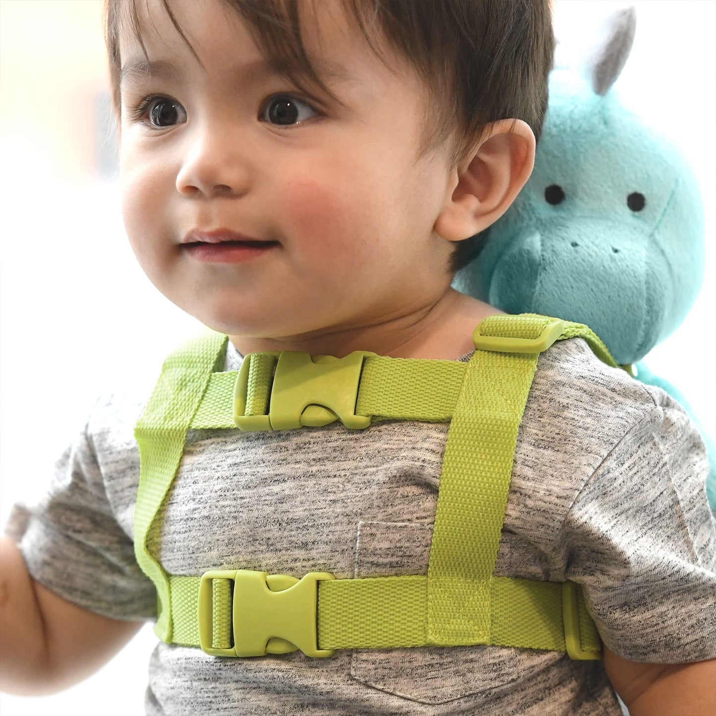 Travel Bug Toddler Character 2-In-1 Safety Harness (Dinosaur - Teal/Grey)