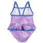Gerber Girls' One-Piece Swimsuit, Purple Floral Shell, 24 Months