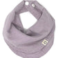 Kishu Baby Indi Gots Organic Infinity Scarf Bib - 4-Way Reversible, 8 Layer Muslin Drool Bib (Lavender)
