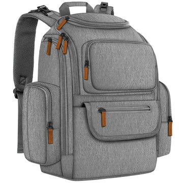Mancro Diaper Bag Backpack, Multifunctional Baby Diaper Bag Backpack For Men Women With Stroller Straps, Travel Water Resistant