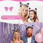 Cedar Bright Fox Cat Ears Anime Cosplay - Animal Wolf Headwear, Halloween Headband,Headpiece Costume Accessories With Bells (Pin