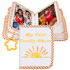 Fullhawl My First Family Album Holds 17 4x6 Pictures Photo Album Soft Cloth Book for Family Memory Gift (Sunshine)