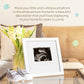 Tiny Ideas We Love You Already Sonogram Sentiment Frame, Baby Announcement, Gender Neutral Ultrasound Keepsake, Ideal Pregnancy
