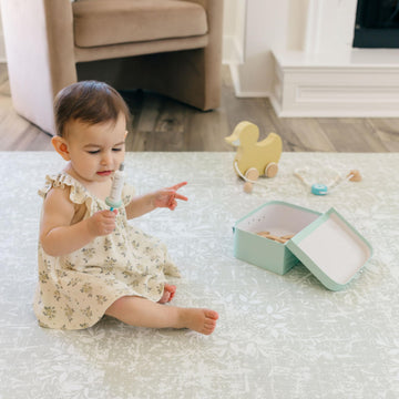 Little Landings Baby Play Mats For Floor - Eden (6X6Ft) - Premium Eva Foam Play Mat For Babies & Toddlers - Perfect For Tummy Ti