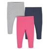 Gerber Baby Girl'S Toddler Multi-Pack Premium Leggings, Hot Pink/Navy, 3T