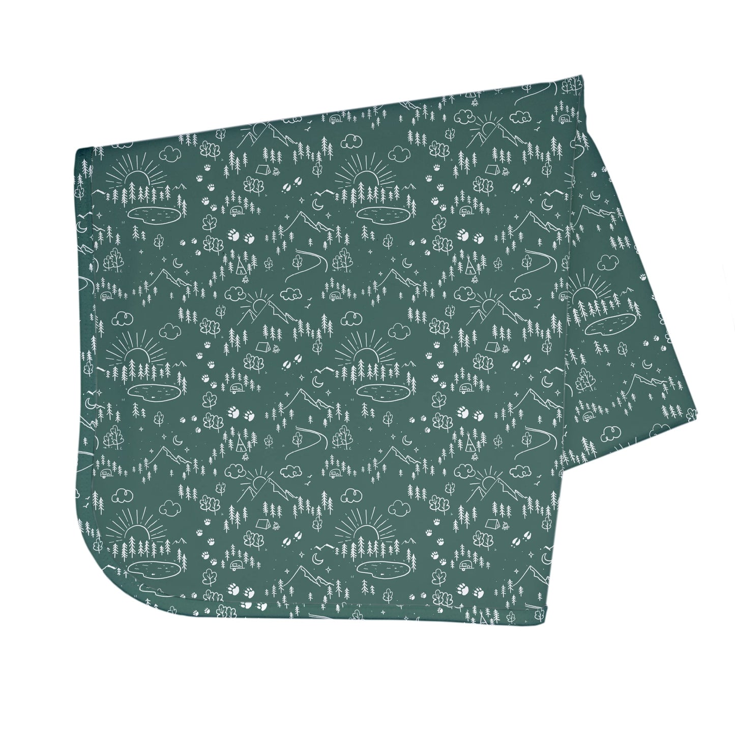 Bapronbaby Pine Forest Splash Mat - Waterproof Catch-All For Under High Chairs, Floors, Tables, Playtime Or Arts & Crafts - Mach