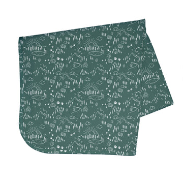 Bapronbaby Pine Forest Splash Mat - Waterproof Catch-All For Under High Chairs, Floors, Tables, Playtime Or Arts & Crafts - Mach