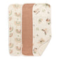 Crane Baby Muslin Baby Burp Cloths, Lightweight Absorbent Burp Cloth, Rainbow/Butterfly, Set of 3, 7    x 20   , Newborn Baby Es